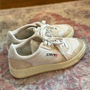 AUTRY Medalist Low-Top Mixed Leather Sneakers size EU 38 women’s US 8